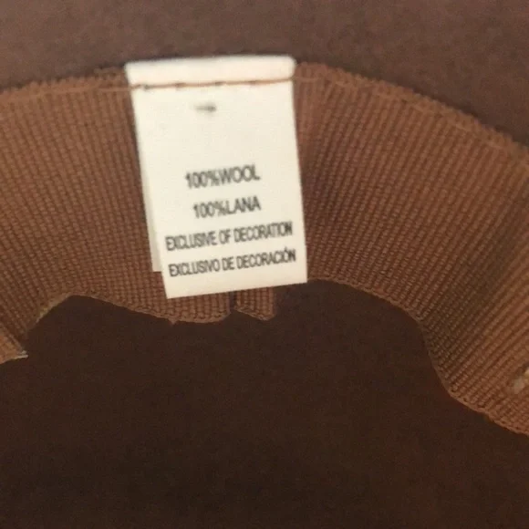 Wool Brown Bucket Hat - Picture 3 of 3